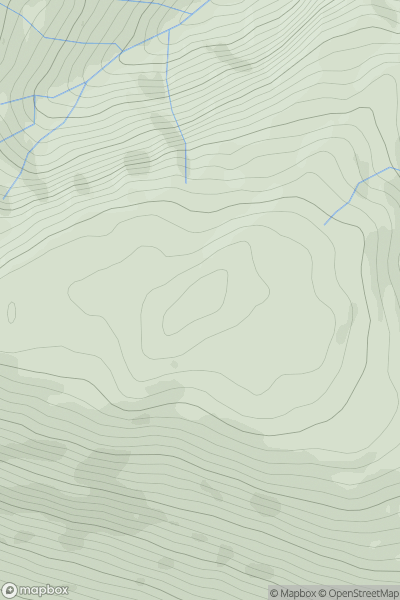 Thumbnail image for Beinn Bheag [Glen Etive to Glen Lochy] showing contour plot for surrounding peak